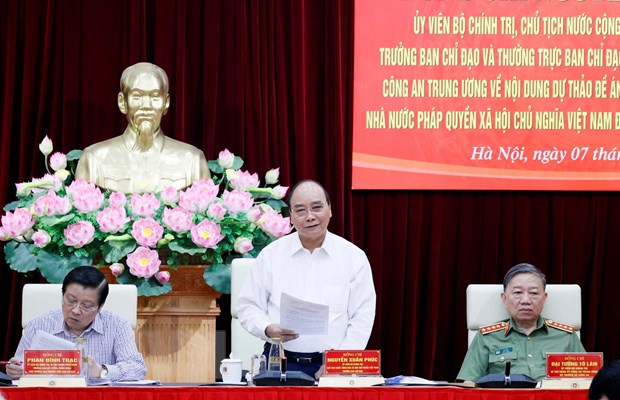 Chủ tịch nước làm việc với hai Bộ về đề án Nhà nước pháp quyền xã hội chủ nghĩa