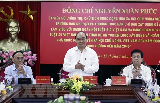 Chủ tịch nước làm việc với Đảng đoàn Hội Luật gia và Liên đoàn Luật sư