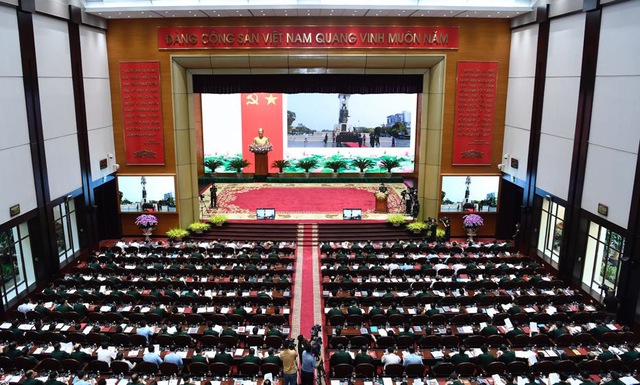 Thủ tướng Phạm Minh Chính dự Hội nghị Quân chính toàn quân - Ảnh 1.
