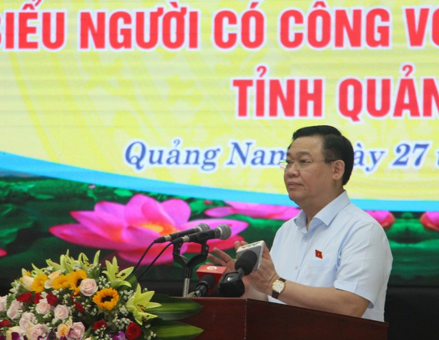 Chủ tịch Quốc hội gặp mặt tri ân người có công tiêu biểu tỉnh Quảng Nam - Ảnh 3.