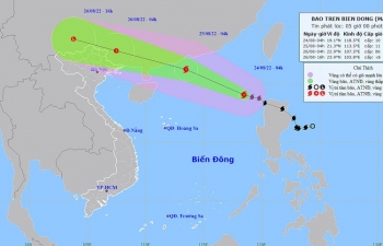 Bão Ma-on mạnh cấp 10, Nam Trung Bộ, Tây Nguyên và Nam Bộ có mưa rào và dông