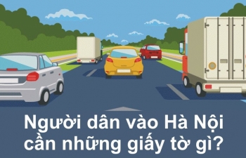 Infographic: Người dân vào Hà Nội cần những giấy tờ gì?