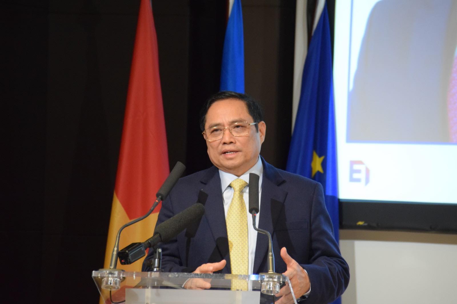 Thủ tướng Phạm Minh Chính dự, phát biểu tại Diễn đàn doanh nghiệp Việt-Pháp
