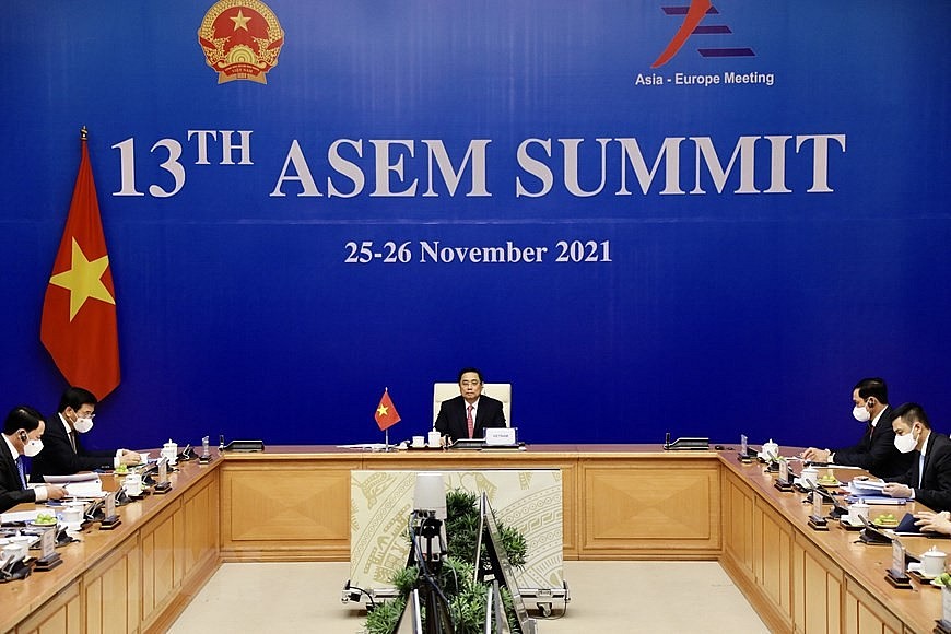 Chùm ảnh: Thủ tướng Phạm Minh Chính dự Hội nghị Cấp cao Á-Âu lần thứ 13