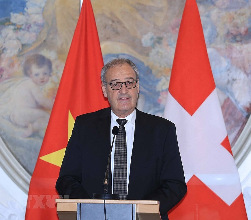 Chùm ảnh: Chủ tịch nước dự Diễn đàn Doanh nghiệp Việt Nam-Thụy Sĩ