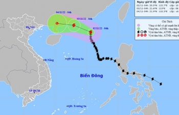 Thời tiết ngày 2/11: Bão số 7 suy yếu thành áp thấp nhiệt đới