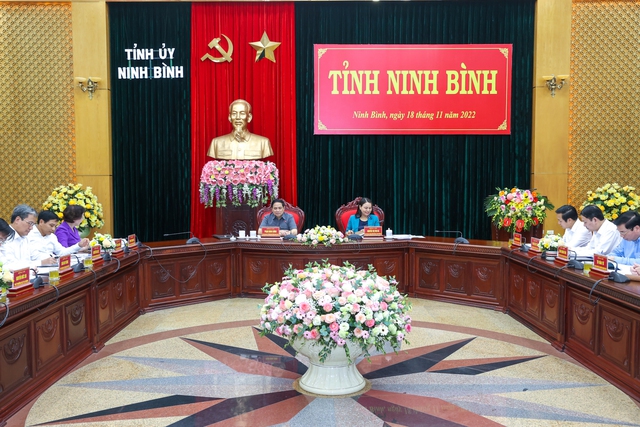 Thủ tướng Phạm Minh Chính làm việc với lãnh đạo tỉnh Ninh Bình