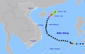 Bão số 9 suy yếu nhanh thành áp thấp nhiệt đới