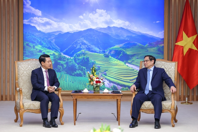 Thủ tướng Phạm Minh Chính tiếp Phó Thủ tướng, Bộ trưởng Ngoại giao Lào - Ảnh 2.