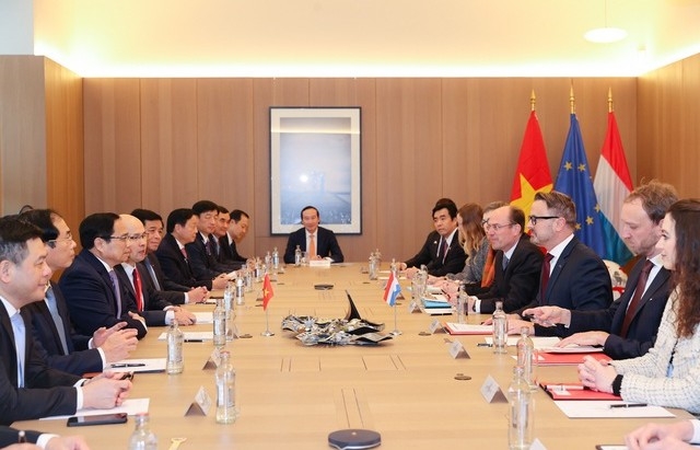 Thủ tướng Phạm Minh Chính hội đàm với Thủ tướng Đại Công quốc Luxembourg