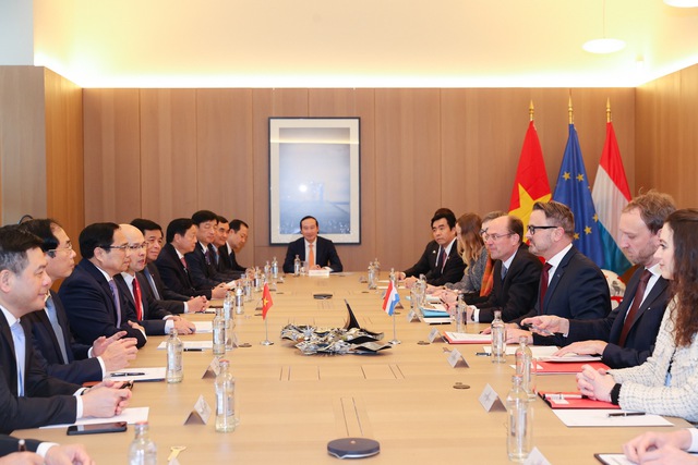Thủ tướng Phạm Minh Chính hội đàm với Thủ tướng Đại Công quốc Luxembourg - Ảnh 1.