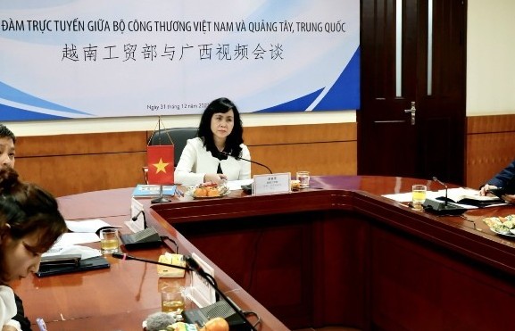 Bộ Công thương hội đàm với tỉnh Quảng Tây để tháo gỡ ùn tắc hàng hóa tại khu vực biên giới