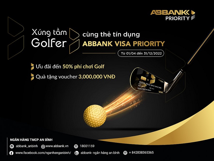 Xứng tầm Golfer cùng thẻ tín dụng ABBANK Visa Priority