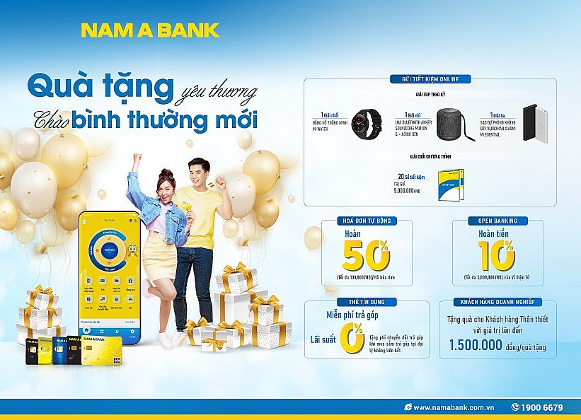 Nam A Bank” “mưa” ưu đãi chào “bình thường mới”
