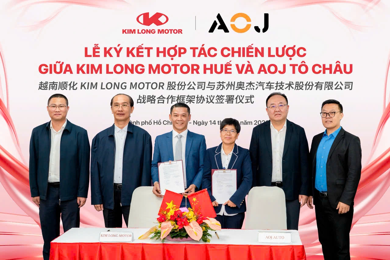 Kim Long Motor and AOJ Suzhou enter strategic partnership Kim Long Motor and AOJ Suzhou enter strategic partnership