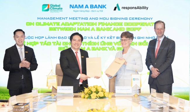 Nam A Bank and GCPF partner on climate adaptation finance