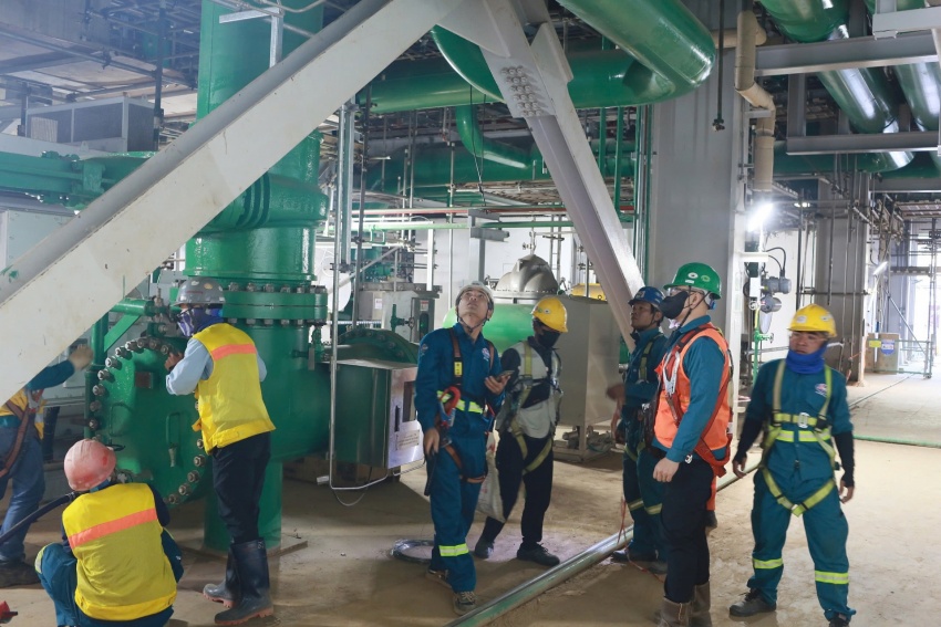 Quang Trach I thermal power plant races toward completion with determination to meet assigned schedule Quang Trach I thermal power plant races towards completion