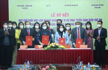 4 bộ phối hợp chăm sóc trẻ sơ sinh, trẻ mầm non và tiểu học tại gia đình và cộng đồng