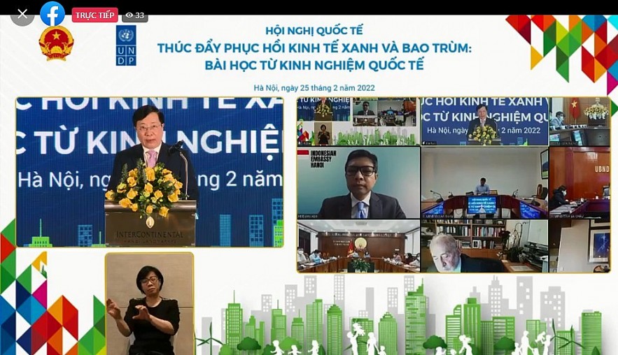 Việt Nam quyết tâm theo đuổi tiến trình phục hồi xanh và bao trùm