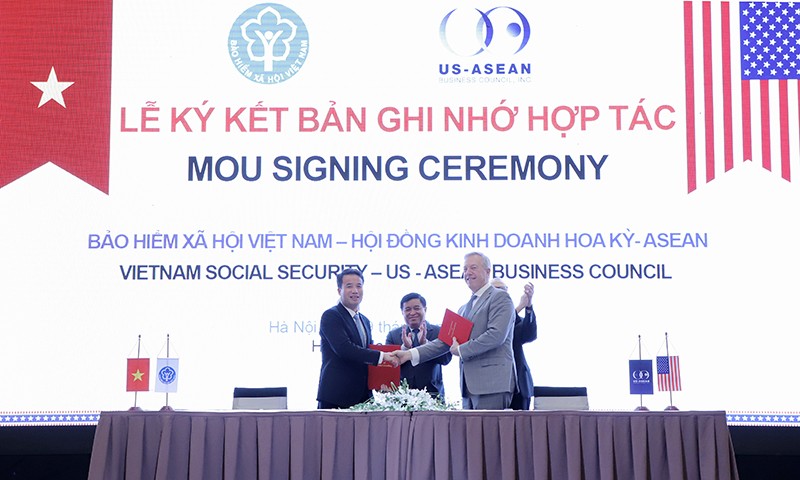 Bảo hiểm xã hội Việt Nam ký kết hợp tác với Hội đồng Kinh doanh Hoa Kỳ - ASEAN