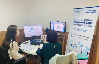 Kết nối giao thương 58 doanh nghiệp Hàn Quốc với doanh nghiệp Việt qua hình thức trực tuyến