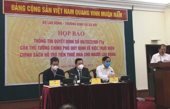 Khoảng 3,4 triệu lao động sẽ được thụ hưởng chính sách hỗ trợ tiền thuê nhà