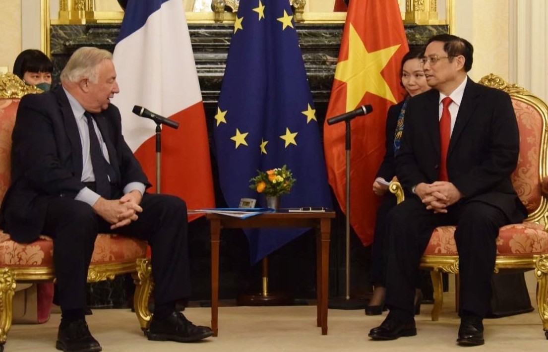 Chủ tịch Thượng viện Pháp: Ủng hộ sớm phê chuẩn EVIPA, sớm gỡ bỏ thẻ vàng với thủy sản Việt