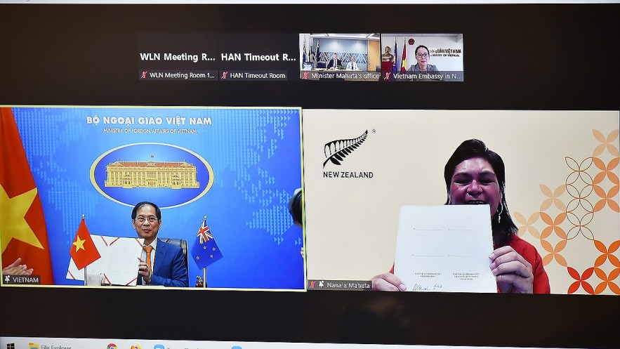 Việt Nam - New Zealand: Ký kết Chương trình hành động triển khai quan hệ Đối tác chiến lược 2021- 2024