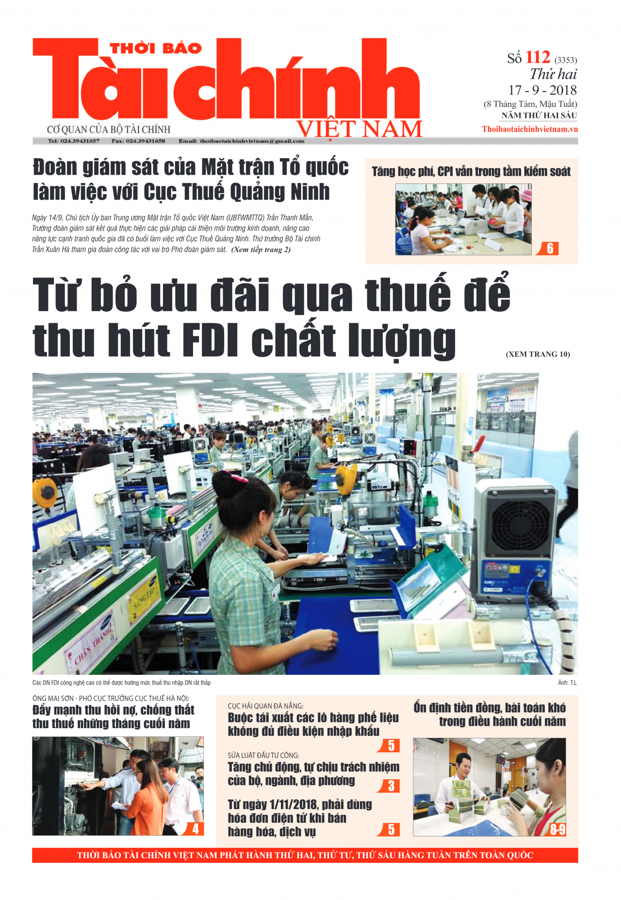 Số 112 (17-9-2018)
