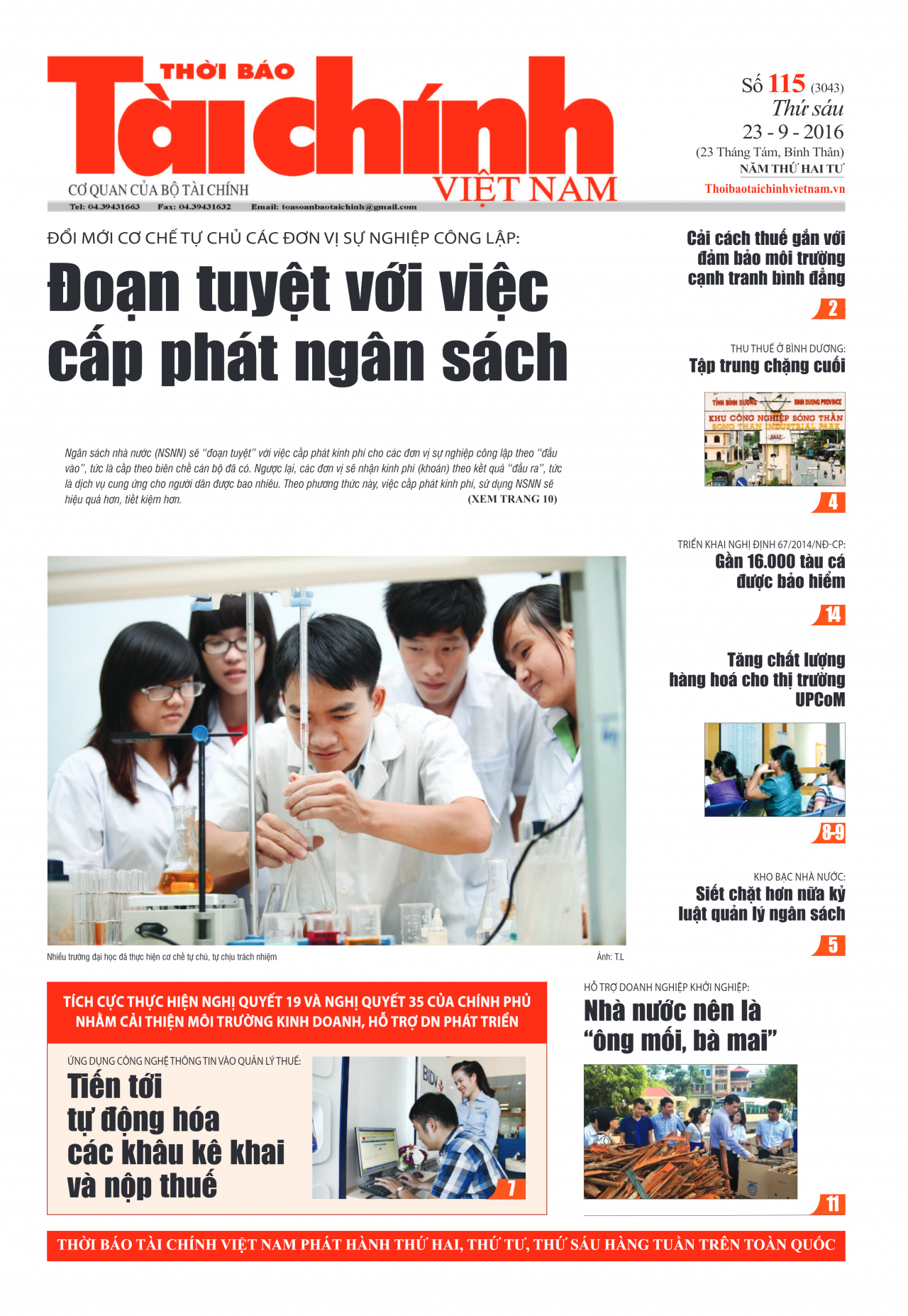 Số 115 (23-9-2016)