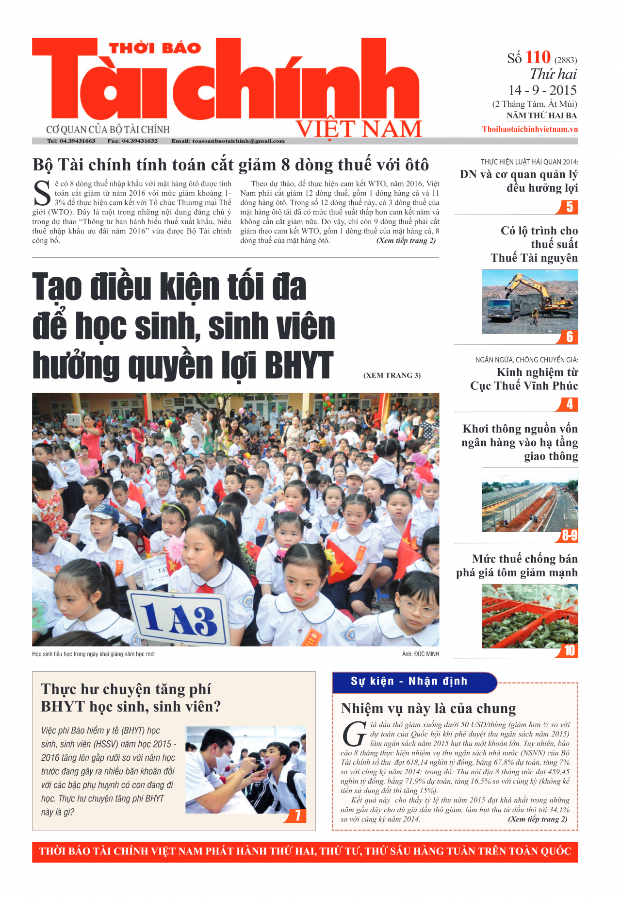 Số 110 (14-9-2015)