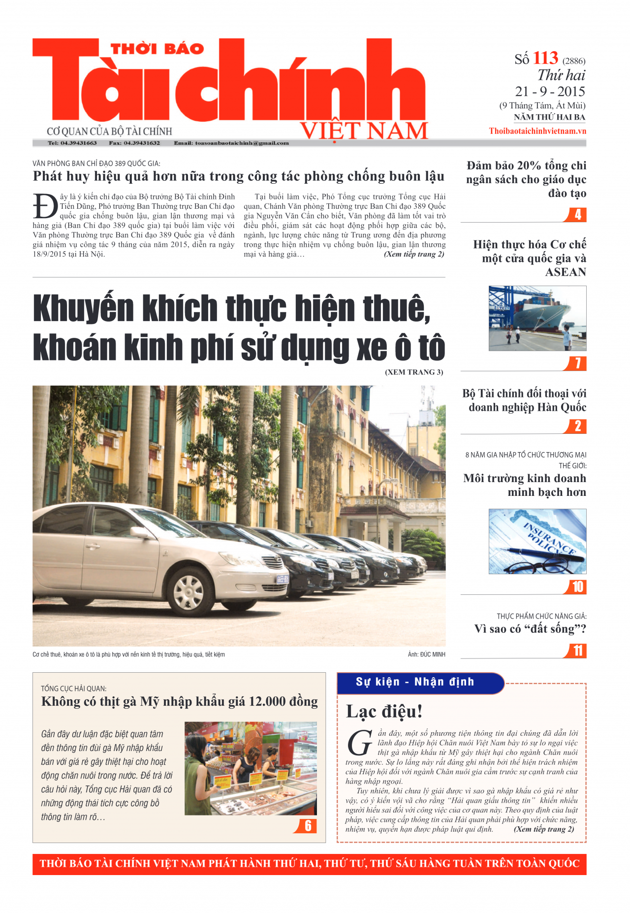 Số 113 (21-9-2015)