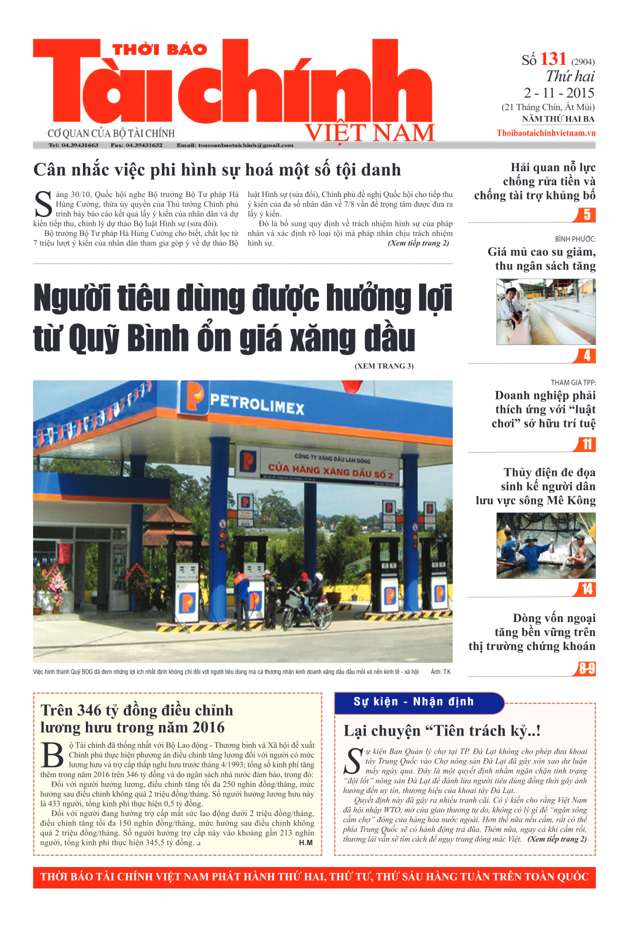 SỐ 131 (2-11-2015)