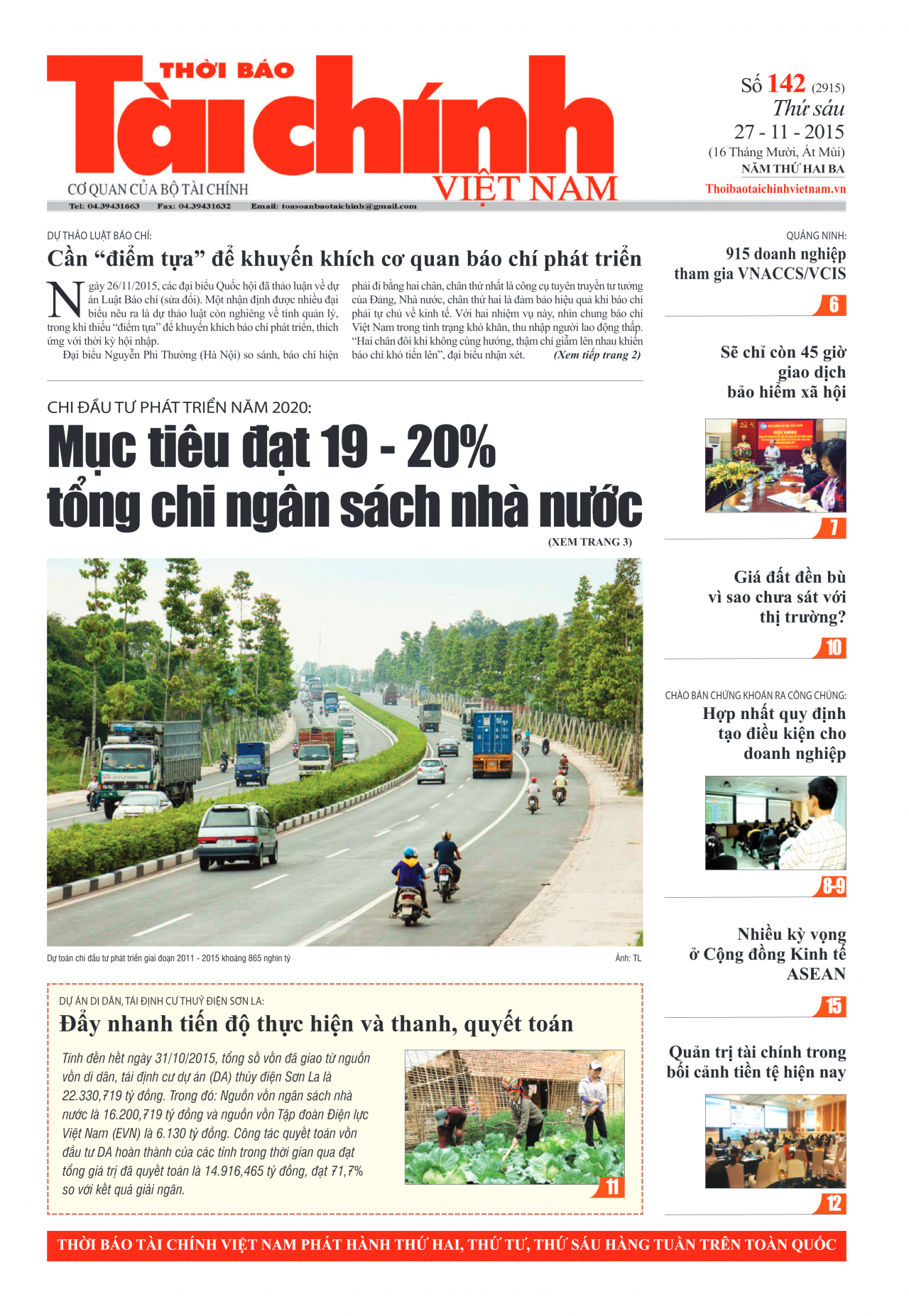 Số 142 (27-11-2015)