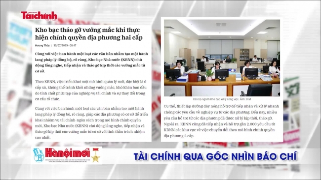 Tài chính qua góc nhìn báo chí tuần từ 28/7 - 3/8/2025