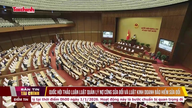 Quốc hội thảo luận Luật Quản lý nợ công sửa đổi và Luật Kinh doanh bảo hiểm sửa đổi