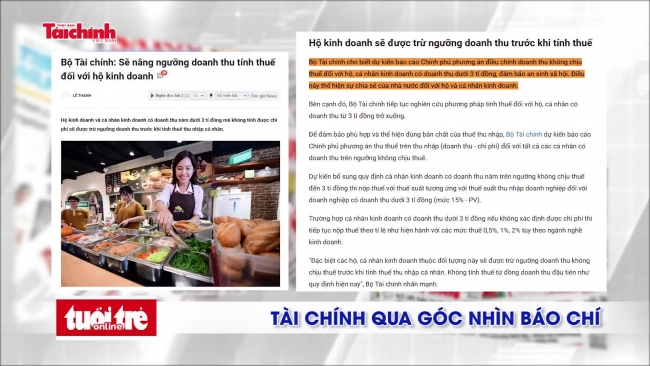 Tài chính qua góc nhìn báo chí tuần từ 24/11 - 30/11/2025