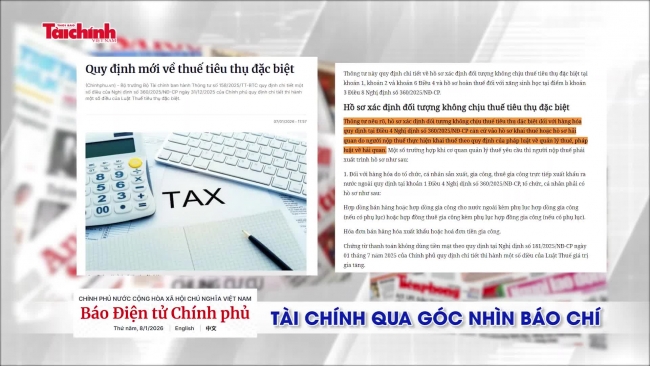 Tài chính qua góc nhìn báo chí tuần từ 5/1 - 11/1/2026