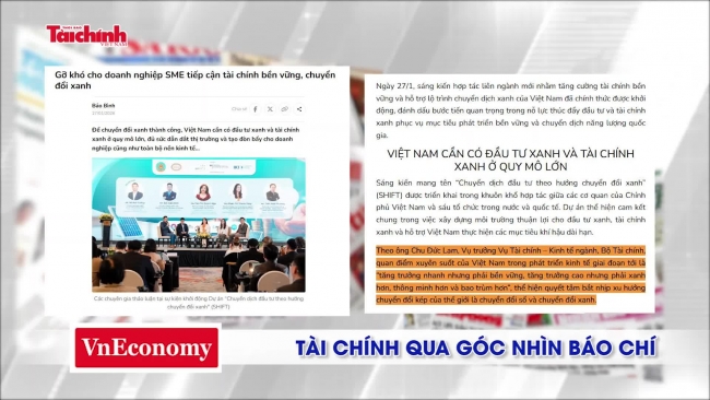 Tài chính qua góc nhìn báo chí tuần từ 26/1 - 31/1/2026