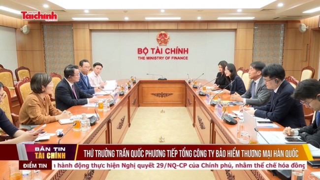 Thứ trưởng Trần Quốc Phương tiếp Tổng công ty Bảo hiểm Thương mại Hàn Quốc