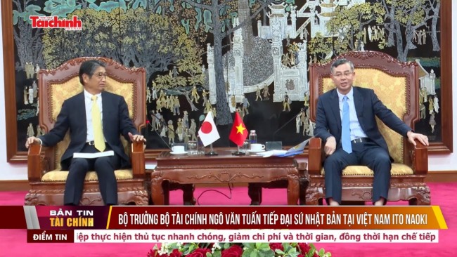 Bộ trưởng Bộ Tài chính Ngô Văn Tuấn tiếp Đại sứ Nhật Bản tại Việt Nam Ito Naoki