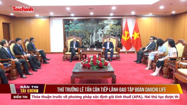 Thứ trưởng Lê Tấn Cận tiếp lãnh đạo Tập đoàn Daiichi Life
