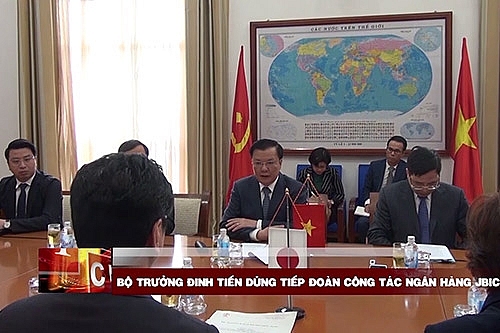 Bộ trưởng Đinh Tiến Dũng tiếp đoàn công tác Ngân hàng JBIC