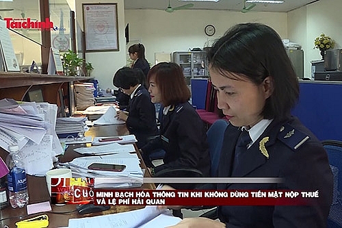 minh bach hoa thong tin khi khong dung tien mat nop thue va le phi hai quan