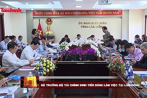 Bộ trưởng Bộ Tài chính Đinh Tiến Dũng làm việc tại Lâm Đồng