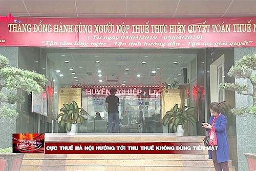cuc thue ha noi huong toi thu thue khong dung tien mat